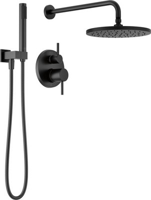 Delta 342702 Modern Round Non Shared Function Shower System - Black