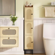 Slim Bathroom Storage Cabinet, Narrow Bathroom Organizers and Storage with 4 ...