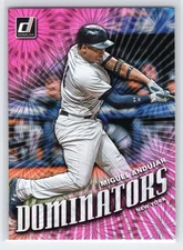 Miguel Andujar - 2019 Donruss - Dominators Pink Fireworks #D7 - New York Yankees