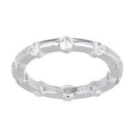 Cavill Damenring Silber 925 Sterlingsilber Rhodiniert 1,20Ct Zirkon