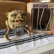 Vintage 1987 Mattel Boglins DROOL Puppet w/ Vlobb Box Rare Horror