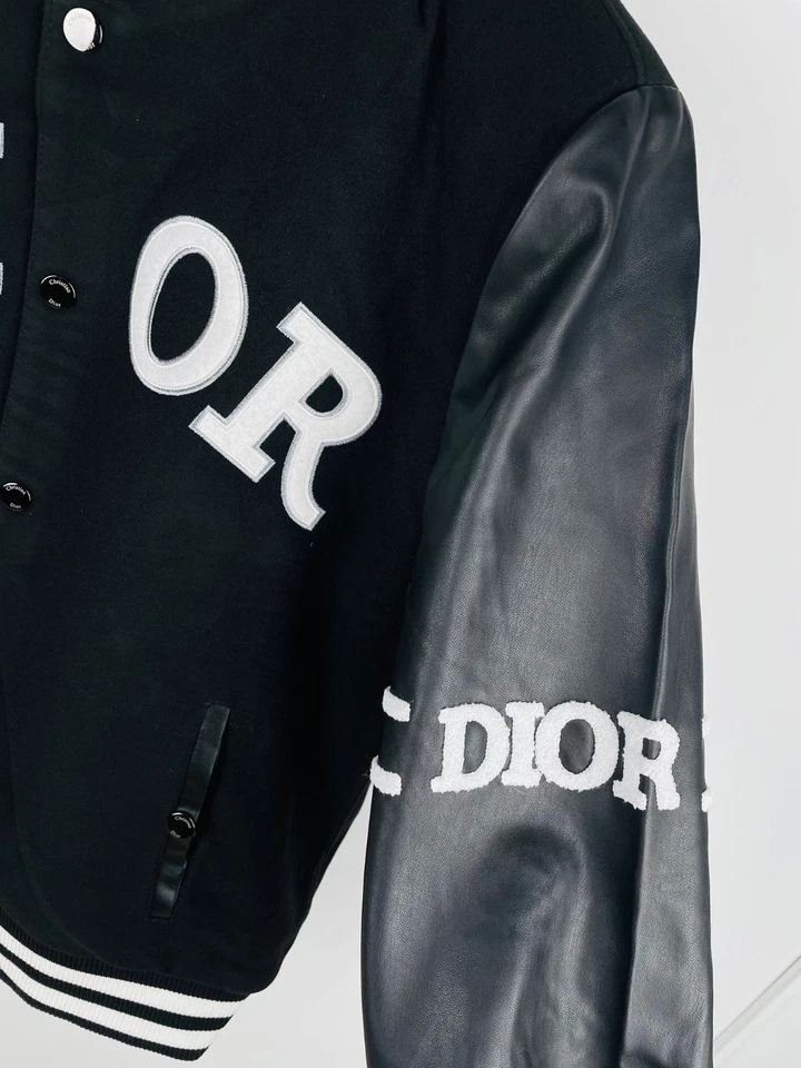 Christian Dior Men’s Button Leather -Cotton Blend Jacket Size XL - Image 4 of 4