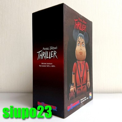 Medicom 400% + 100% Bearbrick ~ Michael Jackson MJ Thriller Be