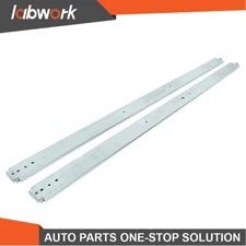 Labwork Heavy Duty 60" Drawer Slides w/Lock 500lb - Full Extension Ball Bearing