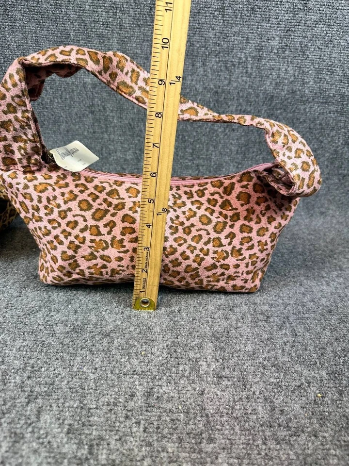 Vintage Set of 2 Neiman Marcus Leopard Print Shoulder Bags Pink & Brown NWT - Image 4 of 4