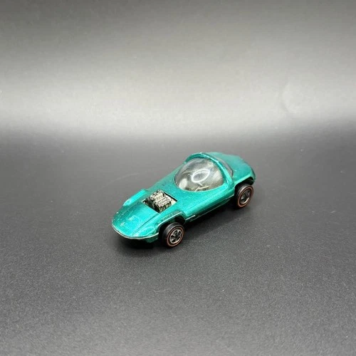 Vintage Hot Wheels Redline Silhouette Aqua US Base - Good Condition