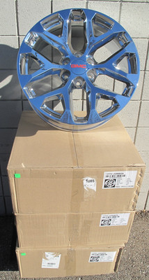 20'' NEW GMC SIERRA YUKON FACTORY SPEC CHROME 4 WHEELS RIMS 5668 R