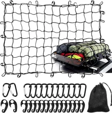 3' x 4' Cargo Net Stretches to 6' x 8', Heavy Duty Cargo Netting for 3' x 4'