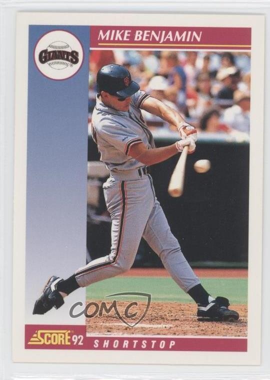 1992 Score Mike Benjamin #649 g4j