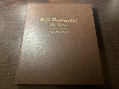 dansco coin album 8184 U.S. Presidential one dollar 2007-2011 inc. proofs
