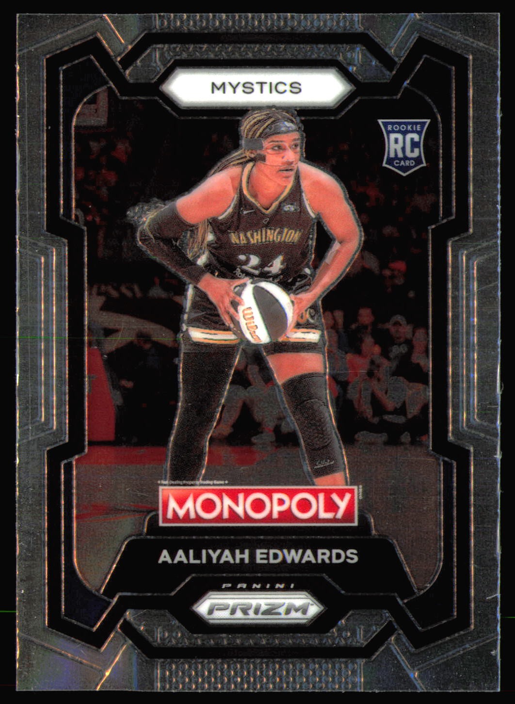 2024 Panini Prizm Monopoly WNBA #13 Aaliyah Edwards RC Washington Mystics