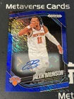 2024-25 Panini Prizm Black Basketball Jalen Brunson Auto Blue Shimmer 15/25