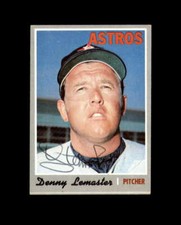 Denny Lemaster Hand Signed 1970 Topps Houston Astros Autograph