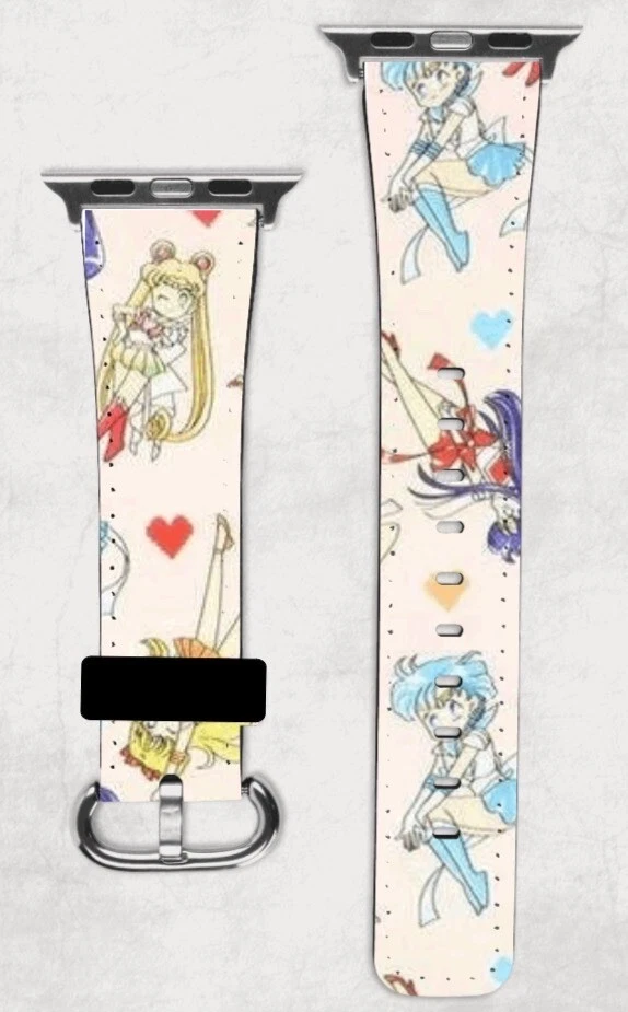 Sailor Moon Apple Watch Band NEW 38/40/41 & 42/44/45 Anime Cartoons