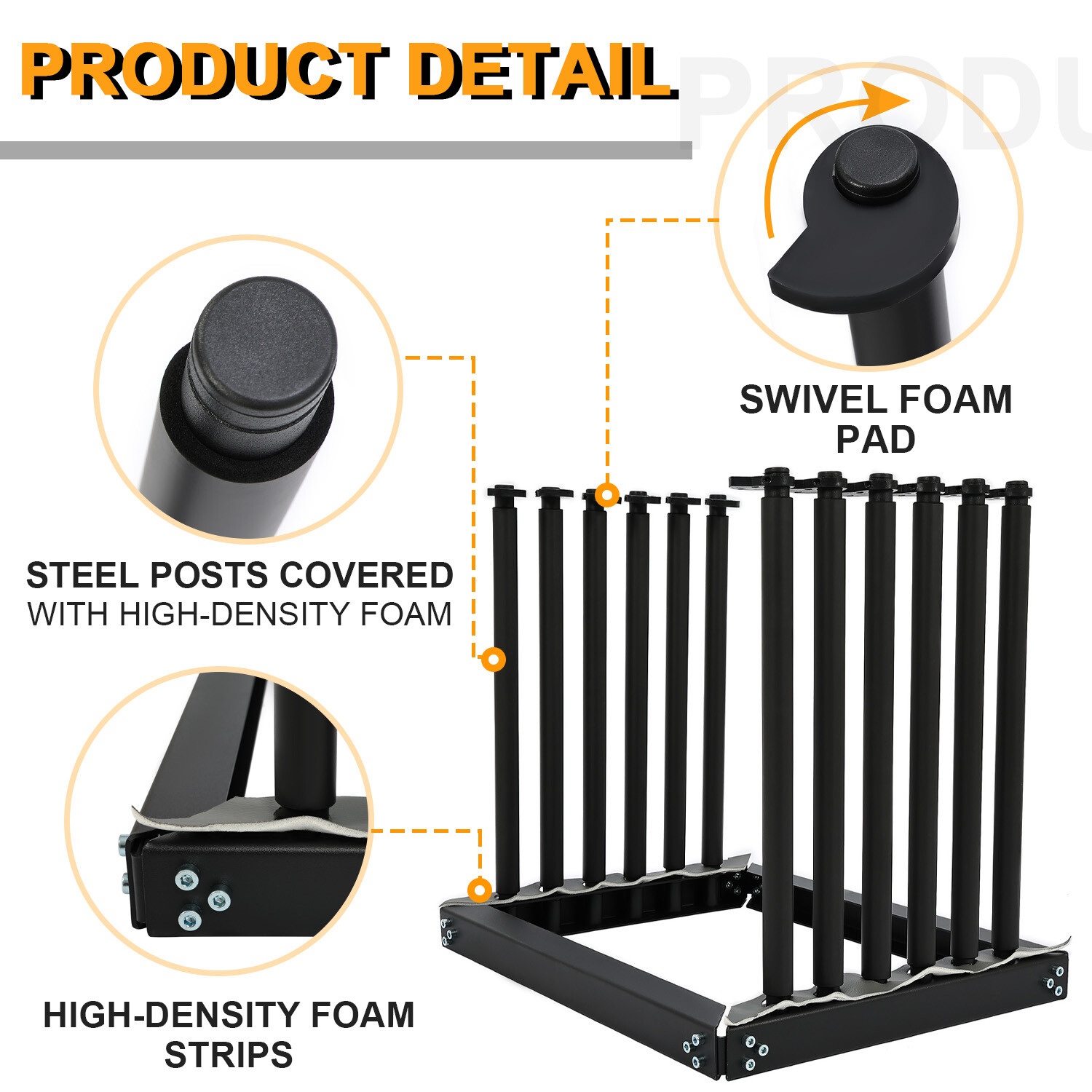 Windshield Rack 5 Lite, 5-Lite Auto Glass Cargo Rack W/ Protection Pad