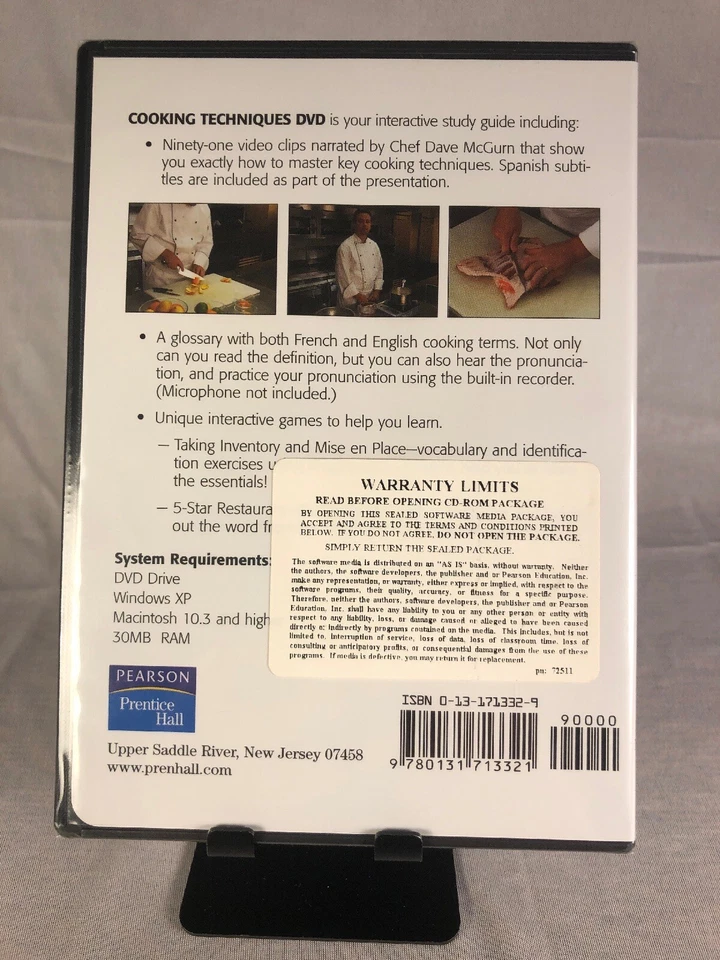 Cooking Techniques (DVD-ROM) Windows or Mac, NEW - Image 2 of 2