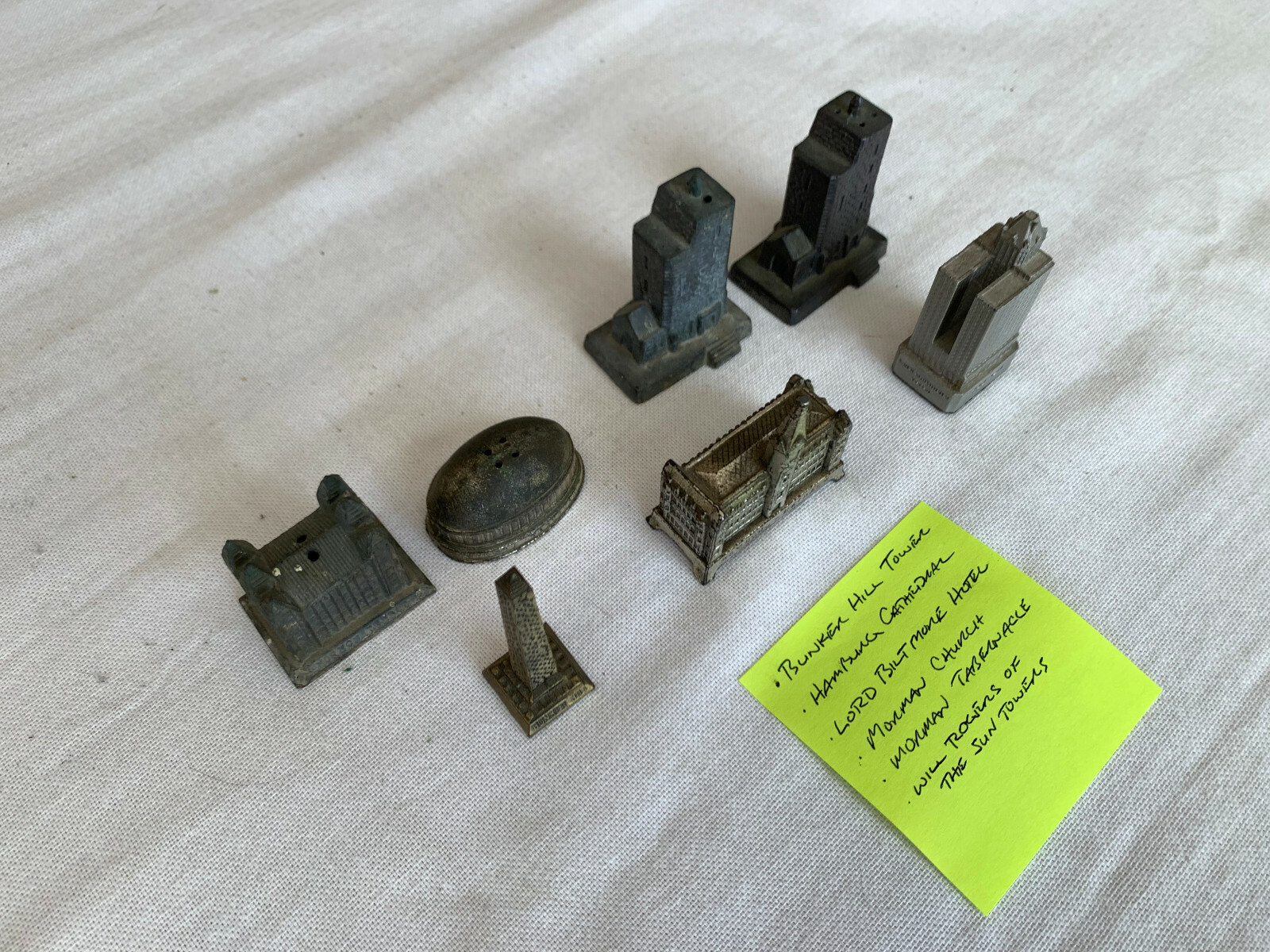 Collection of VTG Miniature Metal Buildings eBay