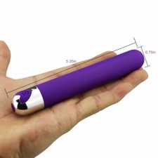 Rechargeable Extra Long Slim Slender Vibrating Bullet Vibrator Sex-toy for Women