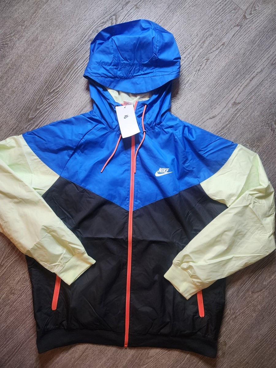 Nike Sportswear Woven Windbreaker Men Size 2XL Black Signal