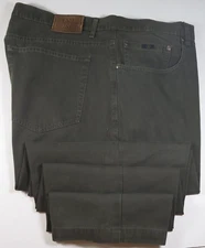 Valentino Jeans Men Cotton Corduroy Solid Green Casual Slack Pants 44x28 Big Man