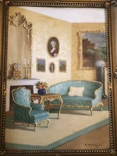 Istvanne Belavary-Burchard - Interior - Hungarian artist - ca. 1910