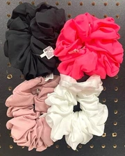 Claire’s Girls LARGE Hair Scrunchie Choose Color Pink / White / Black / Mauve