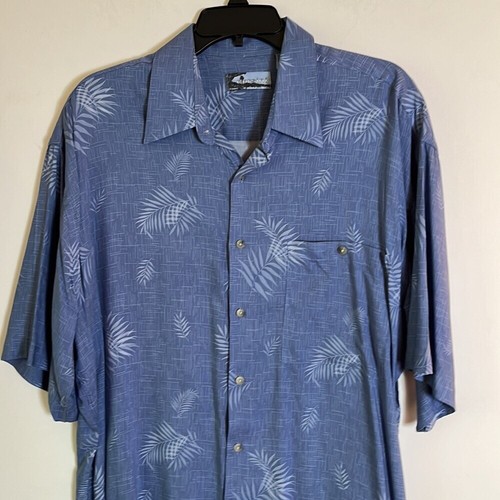 Men’s Corsini Capri St Tropez Ibiza 100% Rayon Button Down Short Sleeve Shirt SL - Picture 3 of 11