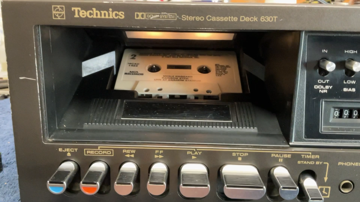 Technics 630T Tape Deck, Partially Works, Needs Capstan Pinch