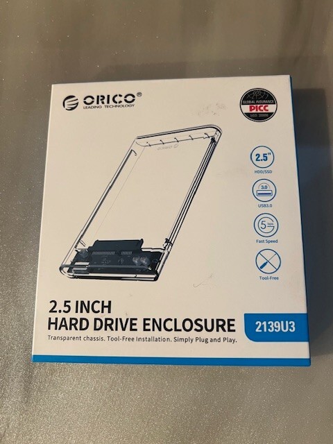 ORICO 2.5 External Hard Drive Enclosure USB 3.0 to SATA III (SEALED) Tool Free-image