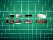 Male Female 2.54mm pitch Single Row PCB Connector 2, 4, 6, 8, 10 pin two on each