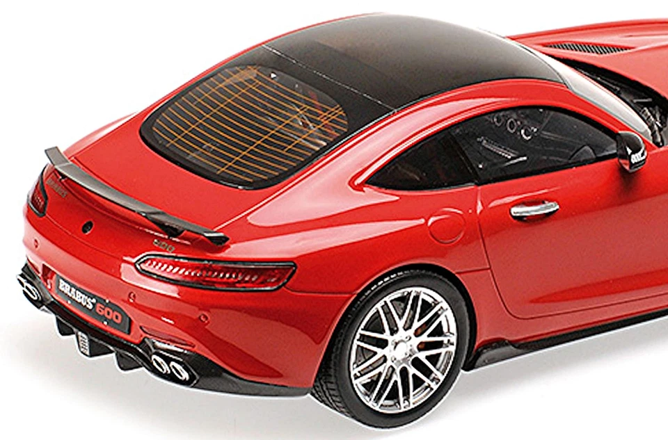 Brabus 600 Coupè 2015 su Base Mercedes AMG Gt / S Rosso 1:18 Minichamps - Immagine 4 di 4