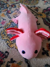 Axolotl Stuffed Animal ADORE PLUSH Toy 21" Bendable Gills Soft & Squeezable Pink