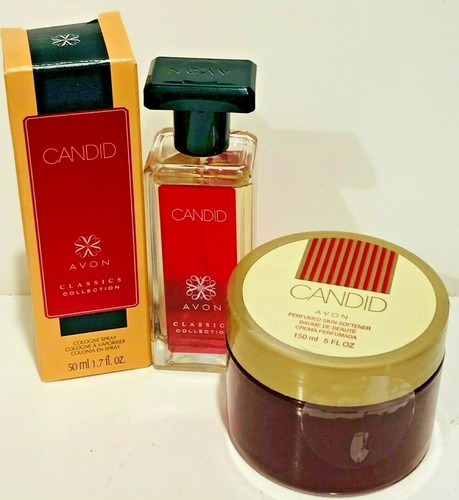 Lot Avon Candid - Eau De Cologne + Crème Corps + Déo Bille - 3 Produits - 50ml - Neuf