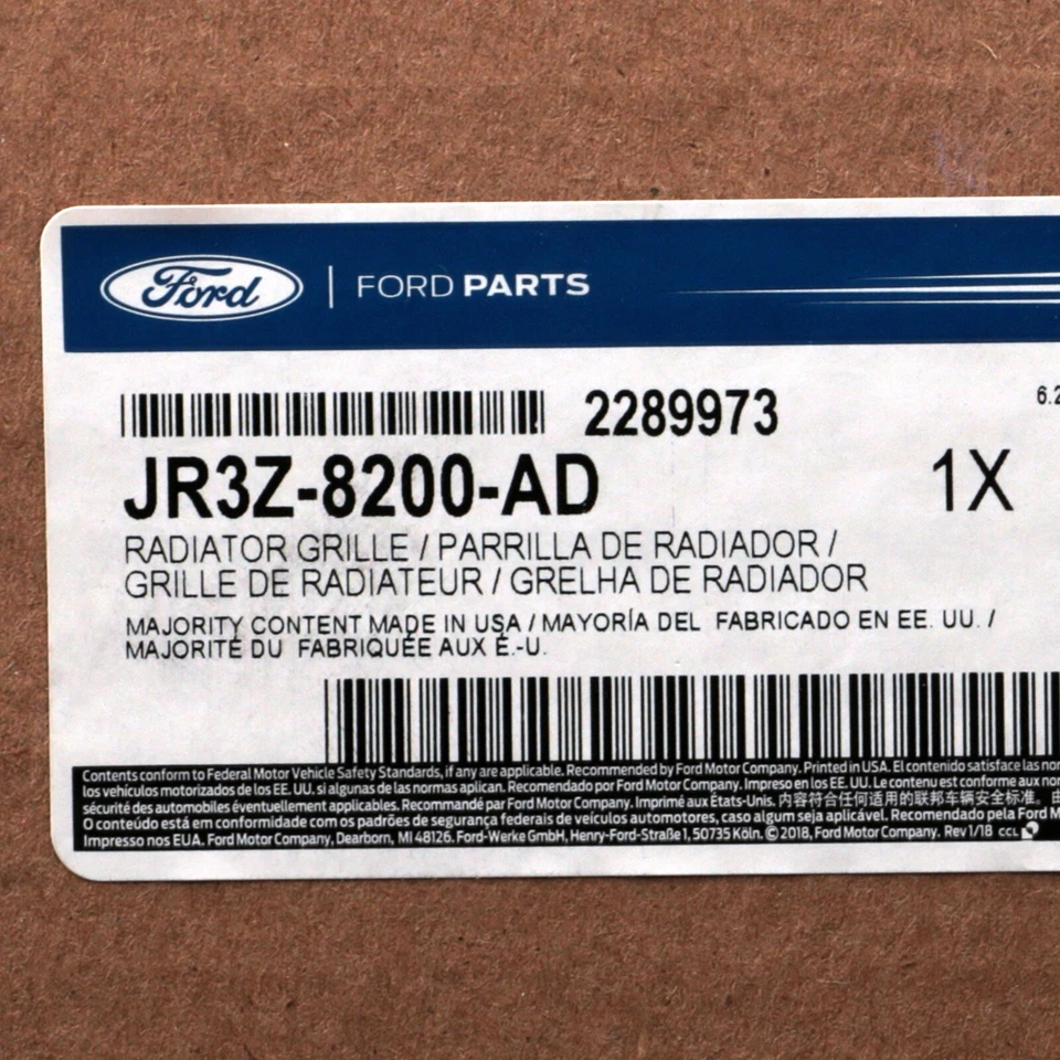 NUEVO OEM 2018-2023 FORD MUSTANG PARRILLA RADIADOR DELANTERO GENUINO JR3Z-8200-AD Foto 3 de 3