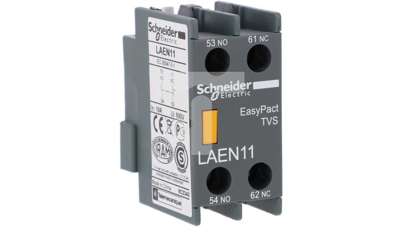 Auxiliary contacts for LC1E 1 NO 1 NC LAEN11 /T2UK