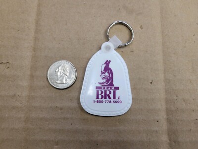 Baystate Reference Laboratories BRL Vintage Key Chain Ring Tether Loop Holder