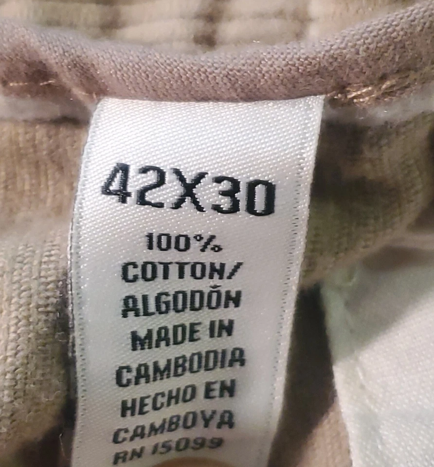 Vintage Covington Corduroy Pants Mens Relaxed Fit Straight Leg 42X30 Brown - Image 4 of 4