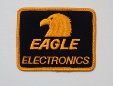 Vtg. Eagle Electronics Embroidered Patch 80's Fishing Fishfinders