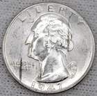 1947 D Washington Quarter Uncirculated