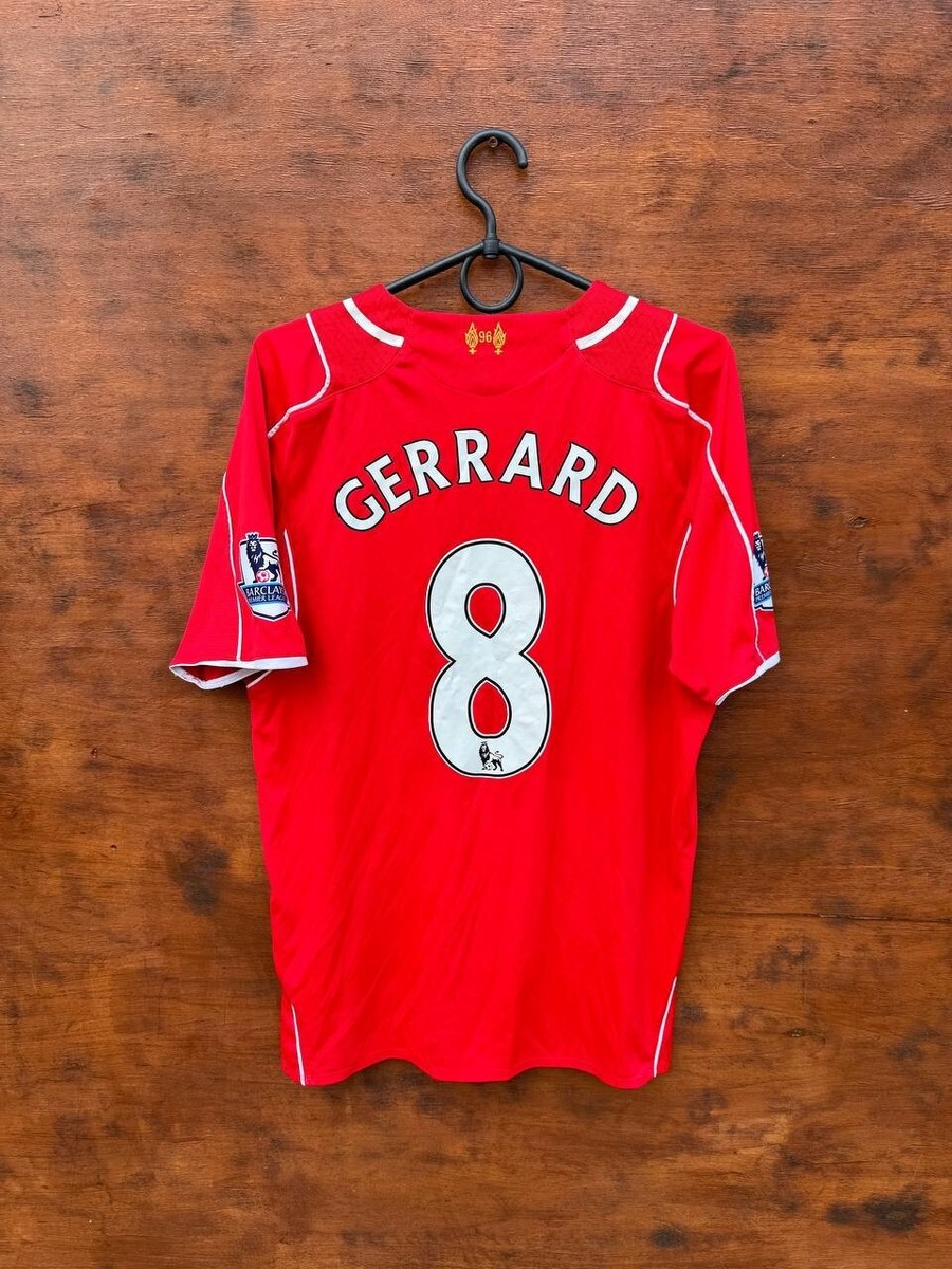 リバプール Gerrard ユニフォーム Mサイズ LIVERPOOL 2014/2015 HOME FOOTBALL SHIRT WARRIOR SIZE M #8