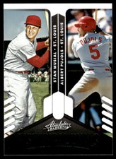 2022 Panini Absolute Historical Duals Retail Green #HD-SA Pujols / Musial