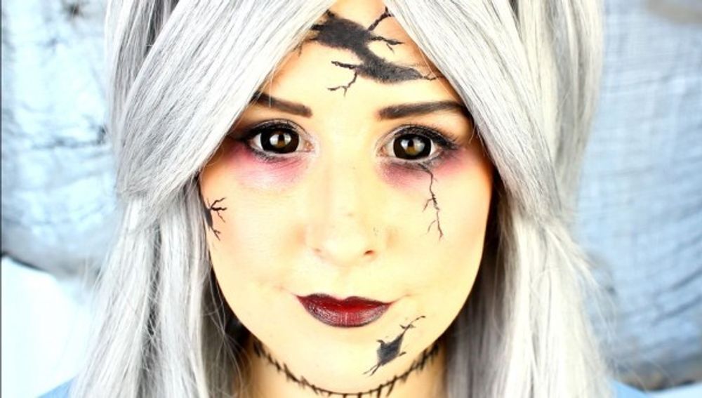 Farbige Mini Sclera Kontaktlinsen Halloween Black Crazy Kostüm Karneval Zombie