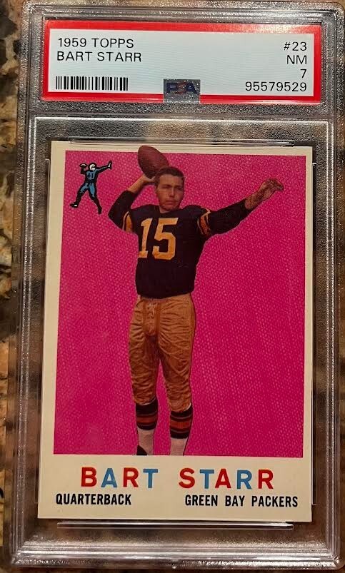 1959 TOPPS BART STARR #23 PSA 7