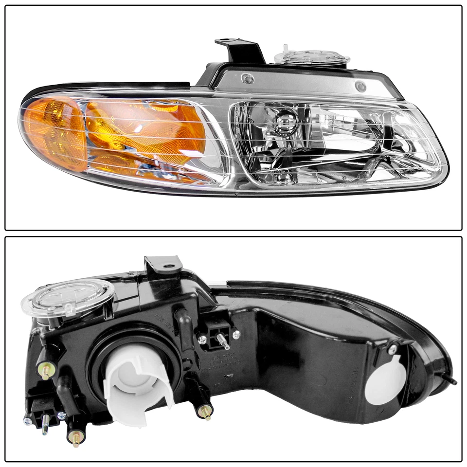 Conjunto de pares de faros para Dodge Caravan Chrysler Voyager 1996-2000 Foto 3 de 4