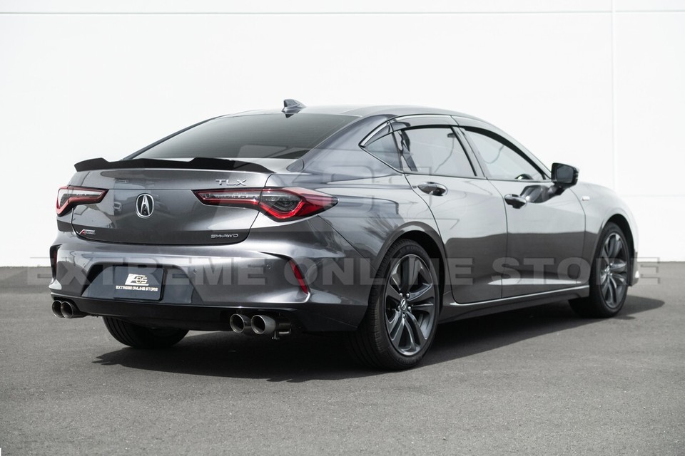 21 Tlx Rear For 21-Up Acura TLX | JDM Extended Type S Style Glossy Black Rear Wing ...