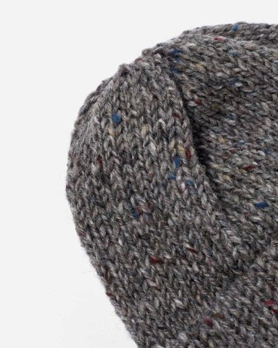 Universal Works Short Watch Cap - Grey Marl - British Wool - One Size - BNWT - Picture 2 of 3