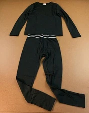 Rocky Youth Size Medium Black Base Layer Long Sleeve Full Length Pant Set