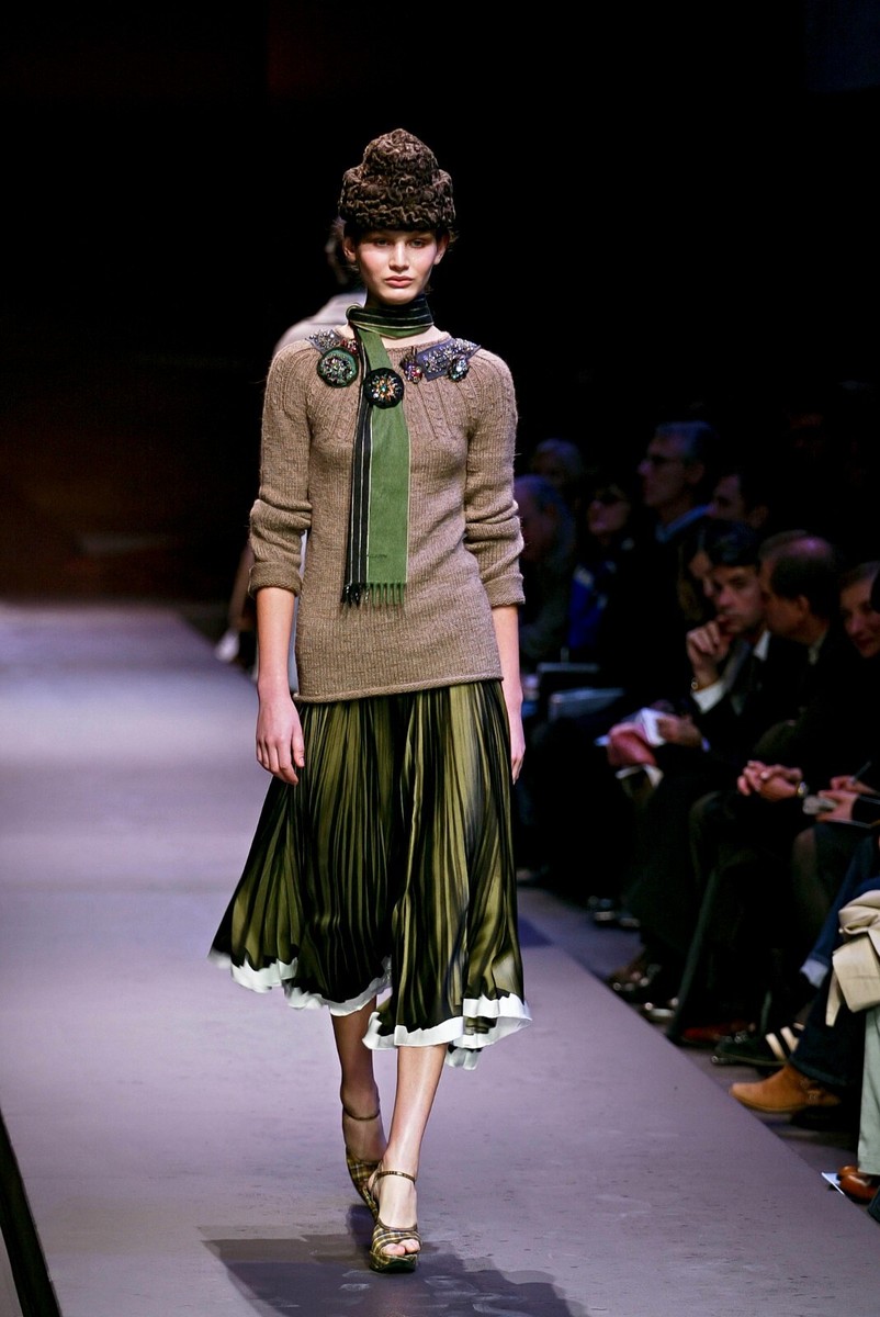 NWT Prada Vintage Archive Fall 2004 Green Trompe L'oeil NWT Prada Vintage Archive Fall 2004 Green Trompe L'oeil