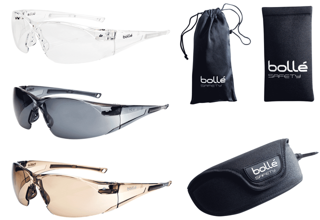 Bolle Rush anti-scratch anti-fog safety glasses specs spectacles with FREE cord Bolle Rush anti-scratch anti-fog safety glasses specs spectacles with FREE cord