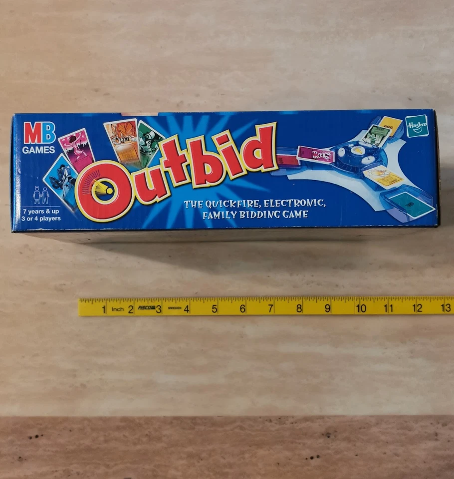 Outbid MB Games 2001 Electronic Board Game Vintage New Factory Sealed Hasbro - Image 3 of 3